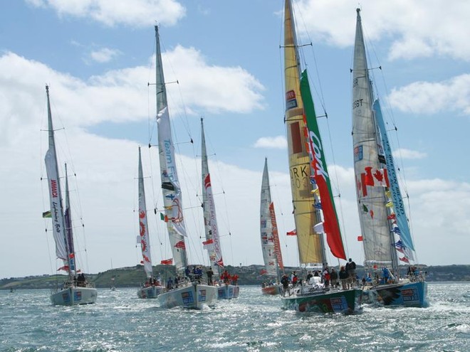 Cork Lead the Fleet to Continue the Cork Clipper Festival &copy; Clipper Ventures PLC . http://www.clipperroundtheworld.com
